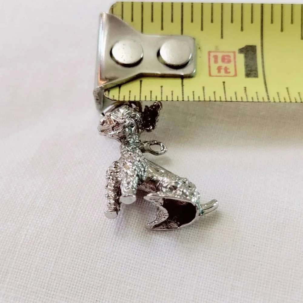 925 Sterling Silver Charm Poodle Pet Dog lover doggie collectible